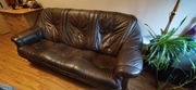 Sofa i fotel komplet skórzany 