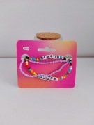 zestaw dwóch naszyjników z kolorowych koralików marki Eloy