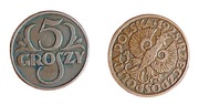 5 groszy 1928 skrętka destrukt ( jak na foto) 45 stopni w lewo
