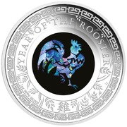 Srebrna moneta 1oz Opal Lunar rok Koguta 2017 Proof  