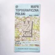 Mapa topograficzna Polski skala 1:200 000 Lublin M-34-XI