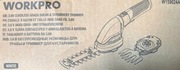 WORKPRO W159024A to bezprzewodowe nożyce do trawy i trymer
