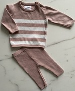 F&F śliczny komplet sweterek + spodenki 68 cm 3-6m. modna dziewczynka