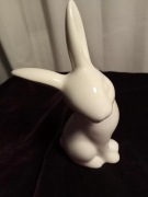 Ozdoba wielkanocna - ZAJĄC BIAŁY - ZAJĄCZEK - WYPRZEDAŻ - ZESTAW 2 SZTUK