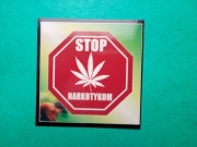 Naklejki nalepki retro polityczne społeczne - STOP NARKOTYKOM 