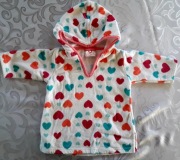 Szlafrok bluza po kąpieli niemowlęca 62 cm