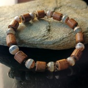 Bransoletka męska z kamienia naturalnego 