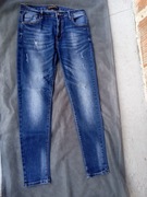 Spodnie damskie jeansy Miss Anna przetarcia M/L