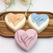 Duże SERCE UŚCISK DŁONI Walentynki forma silikonowa 8.7*8.3*3.8 do Odlewów 