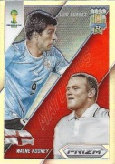 PANINI PRIZM FIFA WORLD CUP BRAZIL 2014 LUIS SUAREZ WAYNE ROONEY MATCHUPS