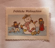 Winietka charytatywna Fröhliche Weihnachten. Niemcy  1991 r