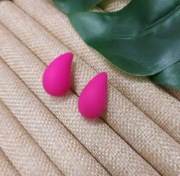 Nowe różowe Pink kolczyki kropelki