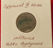 Zygmunt III Waza półtorak 1624 Bydgoszcz