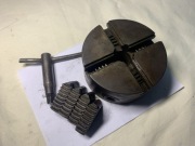 Uchwyt tokarski - .110 mm / 4 szczękowy / do tokarki