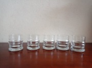 Zestaw 5 szklanek na whisky  z czasów PRL