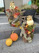 Ręcznie robione stroiki na pniu