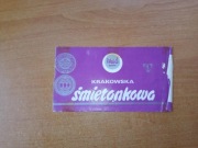Wawel Krakowska Śmietankowa lata 70 czekolada puste opakowanie okładka