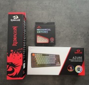 Redragon zestaw: klawiatura, konfigurowalne przełączniki, podkład