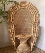 Fotel ratanowy Boho vintage Paw