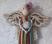 Kolorowy anioł aniołek prezent na dzień babci i dziadka w pudełku