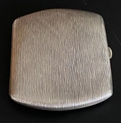 Srebrna Pozłacana Papierośnica Z Lat 1920-1940