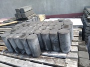 Palisada betonowa okrągła Meander grafit 25cm