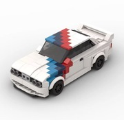 Klocki na wzór LEGO BMW M3 Autko Samochodzik Sport na Pudełko Karton