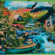 Obraz farby akrylowe płótno 40 50 cm