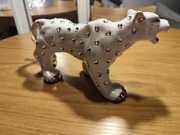 Figurka pantera biała z diamencikami 2 szt.