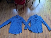 koszule H&M granatowe roz. S - 2 sztuki