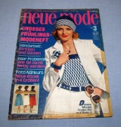 Neue Mode 3/1975 + wykroje Vintage Moda, Szycie, Krawiectwo