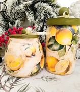 Pojemniki szklane cytrynowe