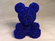 Miś z róż 3D – dekoracyjna figurka gradientowa - 7,5 cm