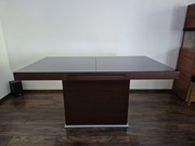 Stół do pokoju / jadalni - drewno plus szkło czarne