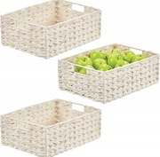 Koszyk do przechowywania pleciony kosz organizer uniwersalny 30x40cm 3szt