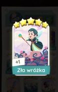 Monopoly GO Zestaw Set 23 Naklejka Karta 5* Zła wróżka