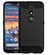 ETUI GUMA CASE CARBON NOKIA 4.2 CZARNE