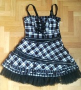 Sukienka Gothik Lolita Hell Bunny cosplay  r.L  nowa
