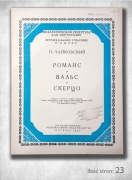 Nuty: P. Czajkowski, Romans, walc "SCHERZO"