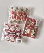 Klamerki i zawieszki świąteczne filc 16 elementów