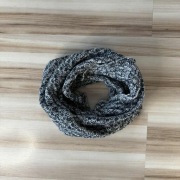 Szalik komin unisex - czarno-biały Szal
