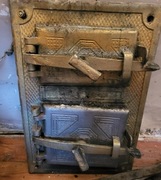 Drzwiczki podwójne do pieca kaflowego