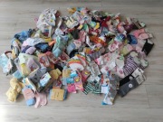 Nowy zestaw 240 par 0-8 lat mix rajstopy skarpety podkolanówki dziecięce