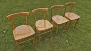 Krzesła drewniane gięte Radomsko PRL