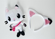 Koci Domek Gabi Maskotka Kiciuś Panduś + Opaska zestaw Gabby's Dollhouse 