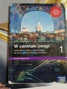 Podręcznik do WOS - W centrum uwagi. Klasa 1. Zakres rozszerzony.