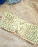 Ciepła wełniana opaska na zimę, rękodzieło, prezent, opaska na szydełku 