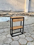 KONSOLA LOFT LITY DĄB DREWNO STAL MEBLOFT 65x25