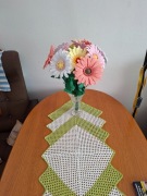 Gerbery kwiaty szydelkowe