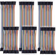 Gtiwung 6 szt.40 pinów Jumper Wire Kabel 10 i 20 cm.żeńsko-żeński (96b)